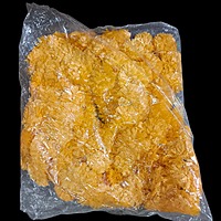 Genda lari 5 pcs ( each 5 feet ) artificial marigold garland (light orange) colour